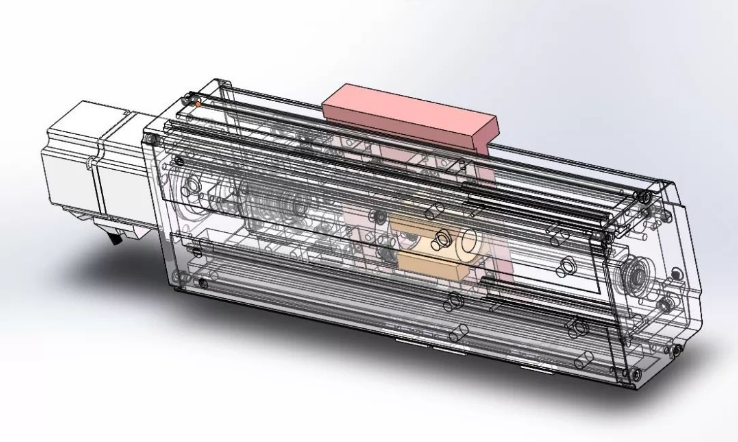 非标定制直线模组3D模型图纸